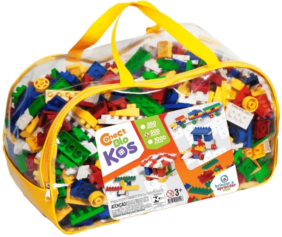 Blocos de Montar Infantil 1000 Peças Brinquedo Didático